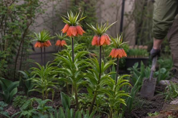 Coroana imperială (Fritillaria imperialis): ce condiții cere și cum o îngrijești