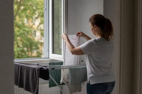 Unde așezi uscătorul de rufe pentru a permite circulația aerului